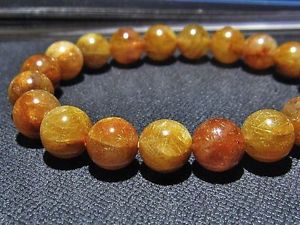 yzuXbg@ANZT?@10mm3a`uXbggift bl234510mm rare 3a natural golden rutilated quartz round beads bracelet gift bl2345