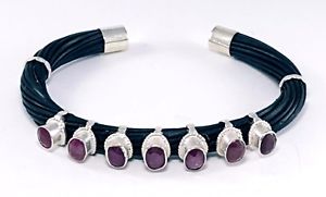 ブレスレット　アクセサリ—　アフリカルビースターリングシルバーレディースジュエリーカフブレスレットexquisite african ruby gemstone sterling silver 925 womens jewelry cuff bracelet