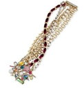 【送料無料】ブレスレット　アクセサリ—　ジョンソンスターレットドラマブレスレットチェーンゴールドトーンbetsey johnson celestial starlet drama bracelet 7 mixed chains gold tone