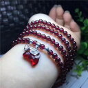 yzuXbg@ANZT?@CbhK[lbguXbgy_gr[Yaaaaa natural wine red garnet crystal marquise beads bracelet 48mm pendant