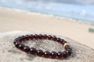 【送料無料】ブレスレット　アクセサリ—　バルトブレスレットオレンジビーズコニャックチェリービンテ..