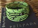 【送料無料】ブレスレット　アクセサリ—　ラップブレスレットライムグリーンシードビーズスターリングシルバーsilpada wrap bracelet b1574 lime green seed beads amp; oxidized sterling silver