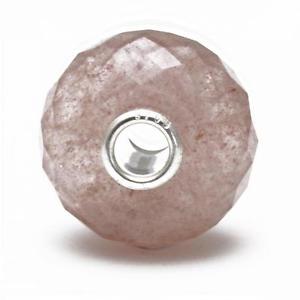 hokushinの【送料無料】ブレスレット　アクセサリ—　ビーズtrollbeads bead natural stone quartz strawberry tstbe 20025 s94｜アングル2