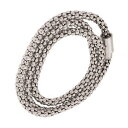 yzuXbg@ANZT?@|bvR[`F[uXbgfine silver plated 24 popcorn chain bracelet with magnetic closure