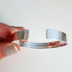 ̵ۥ֥쥹åȡ—ѡʥ饤֥쥹åpersonalized signature engraved bracelet ...