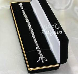 【送料無料】ブレスレット　アクセサリ—　プラチナテニスカットブレスレット78 ct platinumep brilliant cut tennis bracelet