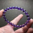 【送料無料】ブレスレット アクセサリ— ブラジルアメジストクリスタルビーズストレッチブレスレットnatural brazil amethyst quartz crystal beads stretch bracelet 7mm aaa(4)