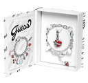 【送料無料】ブレスレット　アクセサリ—　ハートペンダントブレスレットシルバーguess charmbox heart pendant amp; bracelet ubs81101 silver