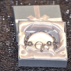 【送料無料】ブレスレット アクセサリ— スターリングシルバーボックスブレスレットアンティークsterling silver bracelet 925...