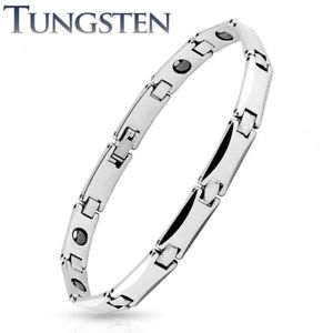 【送料無料】ブレスレット　アクセサリ—　ブレスレットタングステンリンクman bracelet tungsten links rectangular