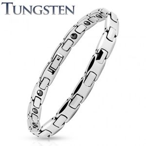 【送料無料】ブレスレット　アクセサリ—　ブレスレットタングステンエンドリンクman bracelet tungsten end links h