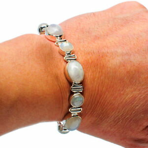 yzuXbg@ANZT?@[Xg[X^[OVo[uXbgWG[moonstone 925 sterling silver bracelet 6 12 7 12 ana co jewelry b876010f