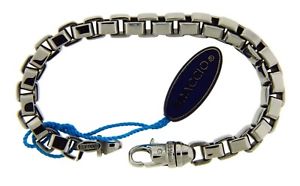 ブレスレット　アクセサリ—　メンズステンレススチールサイズインチブレスレットbraccio ss3617br mens bracelet in stainless steel size 85 inches