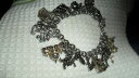 【送料無料】ブレスレット アクセサリ- スターリングヘビーブレスレット22 charms sterling heavy bracelet 1940 reduced shipping