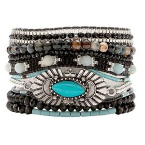 ヒパネマ 【送料無料】ブレスレット　アクセサリ—　ブレスレットブラジルマルチローサイズbracelet brazilian multirow * hipanema * meteorsize m17 cm