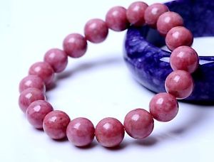 【送料無料】ブレスレット　アクセサリ—　ローズビーズブレスレットbeautiful natural rose rhodonite gemstone women beads love bracelet 11mm