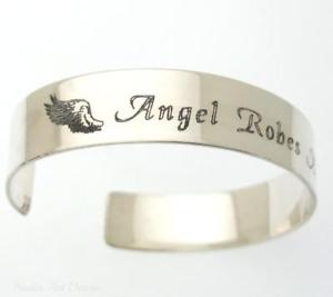 【送料無料】ブレスレット アクセサリ— ブレスレットスターリングシルバーカフブレスレットangel wing bracelet, sympathy ...
