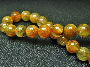 ̵ۥ֥쥹åȡ—ǥ饦ɥӡ֥쥹å8mm 3a natural titin golden rutil...