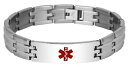 yzuXbg@ANZT?@C`XeXX`[A[guXbg 7 thru 85 inch stainless steel engravable medical alert bracelet