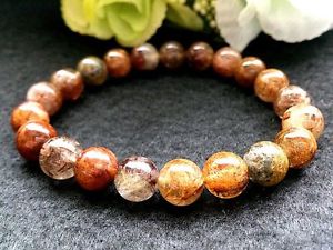 ̵ۥ֥쥹åȡꡡ9mm3a֥쥹ågift bl93119mm rare 3a natural golden rutilated quartz round beads bracelet gift bl9311