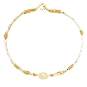 【送料無料】ブレスレット アクセサリ— ロナウドホールドミーブレスレットインナーkゴールドワイヤーronaldo hold me bracelet 171 outer silver inner 14k gold wire freshwater pearl