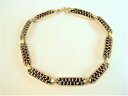 【送料無料】ブレスレット アクセサリ- listingbraceletplaqueeavec grenat179cm listingbracelet argent vritable plaque or avec grenat, 17,9 cm