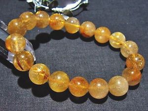 【送料無料】ブレスレット アクセサリ— ゴールデンルチルラウンドビーズブレスレット11mm 3a natural titin golden ruti...