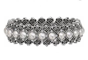 【送料無料】ブレスレット　アクセサリ—　アルカサルパールストレッチブレスレット listingbrighton alcazar pearl stretch bracelet