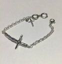 【送料無料】ブレスレット　アクセサリ—　スターリングシルバークロスブレスレットゴージャスsilpada nib in good faith hammered sterling silver cross bracelet gorgeous