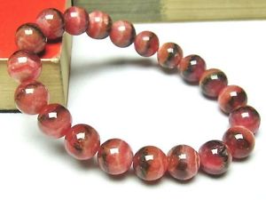 【送料無料】ブレスレット アクセサリ— クォーツラウンドビーズブレスレット10mm rare 4a natural rhodochrosite qu...