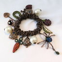 【送料無料】ブレスレット アクセサリ— ジョンソンブレスレットナスクモbetsey johnson retired bracelet pea podcarroteggplantspideretc retiredrare