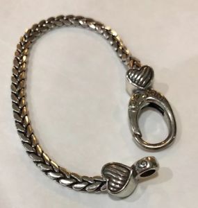 【送料無料】ブレスレット　アクセサリ—　デザイナーブライトンクラスプハートブレスレットrare early designer brighton oversizedclasp crystal heart bracelet