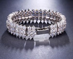 yzuXbg@ANZT?@kzCgS[hChuXbgXtXL[NX^uXbg14k white gold wide bracelet made w swarovski crystal large bridal bracelet