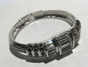 【送料無料】ブレスレット アクセサリ— ジュディススワロフスキーシルバークリスタルカフブレスレットjudith leiber swarovski dazzling pave crystal cuff bracelet in silver nwot(4)