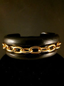 【送料無料】ブレスレット　アクセサリ—　ゴールドチェーンカフブレスレットalexis bittar carved luxe blk lucite amp; gold chain cuff bracelet