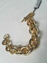 【送料無料】ブレスレット　アクセサリ—　ktゴールドデザイナーアンカーチェーンブレスレットdesigner 1ar by unoaerre18kt gold plated oval anchor chain bracelet