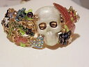 【送料無料】ブレスレット　アクセサリ—　スケルトンヒンジカフブレスレットkirks folly skeleton menagerie hinge cuff bracelet nwot