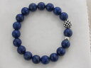 【送料無料】ブレスレット　アクセサリ—　デザイナーラゴスラピスビーズブレスレットdesigner lagos ss lapis beaded bracelet