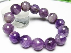 【送料無料】ブレスレット アクセサリ— ラベンダーアメジストラウンドブレスレット155mm 4a natural lavender amethyst...