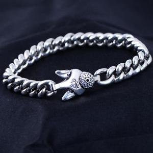 【送料無料】ブレスレット　アクセサリ—　スターリングシルバーハムブレスレット925 sterling silver om mani padme hum 88mm width bracelet women 7 a2357