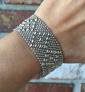 ̵ۥ֥쥹åȡꡡbrandauthentic른ƥ쥹å她ʥåץե֥쥹åtb9brand authentic liquid metal sergio gutierrez mesh snap cuff bracelet tb9