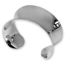 【送料無料】ブレスレット アクセサリ- スターリングカフスsterling silver concave cuff