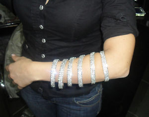 ̵ۥ֥쥹åȡꡡѥ֥쥹åȥ졼֥磻spiral bracelet slave 3 wire rhinestones swarovsky 6 laps rhinestones