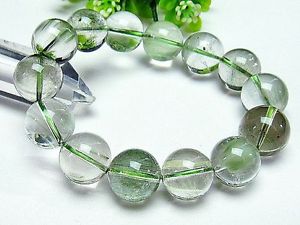 【送料無料】ブレスレット アクセサリ— ルチルラウンドブレスレット155mm 3a clear natural green rutilated qu...