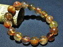 【送料無料】ブレスレット アクセサリ— ゴールデンルチルラウンドビーズブレスレット12mm 4a natural titin golden ruti...