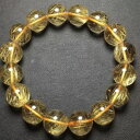 【送料無料】ブレスレット アクセサリ- ルチルラウンドビーズブレスレットnatural gold rutilated quartz crystal round beads bracelet 135mm aaaa
