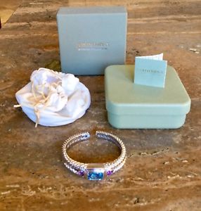 【送料無料】ブレスレット　アクセサリ—　judith ripkasterling 90 ct gemstone split hinged cuffbracelet spectacularjudith ripka sterling 90 ct gemstone split hinged