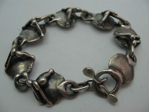 ̵ۥ֥쥹åȡꡡơǥʡ925hand made very beautiful vintage designer bracelet silver 925