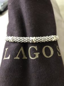 【送料無料】ブレスレット　アクセサリ—　ラゴスシルバーブレスレットサイズゴージャスlagos silver bracelet size m gorgeous