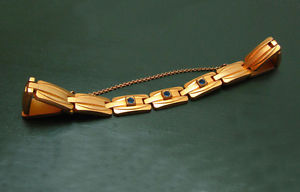 【送料無料】ブレスレット　アクセサリ—　アンティークアールヌーボーブレスレットサファイアbeautiful antique art nouveau bracelet m 3x sapphire ~ 1900 *